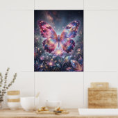 Nebula Schmetterling Kosmische Flügel Poster (Küche)