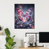 Nebula Schmetterling Kosmische Flügel Poster (Heimbüro)