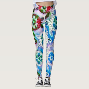 Nebula Sea Turtle Dance Leggings