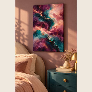 Nebula Seide Canvasdruck Leinwanddruck