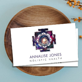 Nebula Sky Sri Yantra / Sri Chakra Visitenkarte