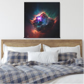 Nebula, Space Canvas Print Leinwanddruck (Insitu (Schlafzimmer))