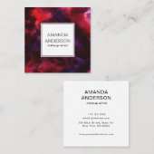 Nebula Square-Visitenkarte Quadratische Visitenkarte (Vorne/Hinten)