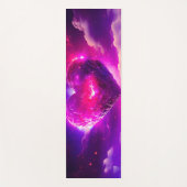 Nebula Stars Celestial Heart Romance Yogamatte (Vorderseite)