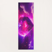 Nebula Stars Celestial Heart Romance Yogamatte (Rückseite)