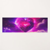 Nebula Stars Celestial Heart Romance Yogamatte (Vorderseite (Horizontal))
