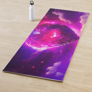 Nebula Stars Celestial Heart Romance Yogamatte