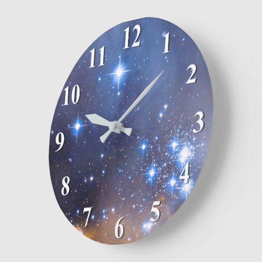 Nebula Stars Galaxy Große Wanduhr (Winkel)