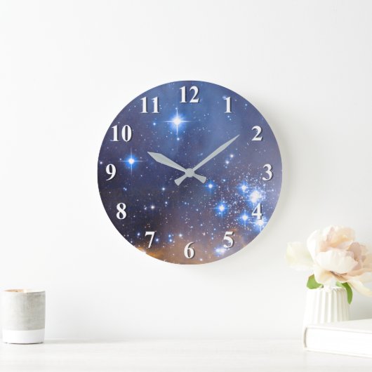 Nebula Stars Galaxy Große Wanduhr (Zuhause)