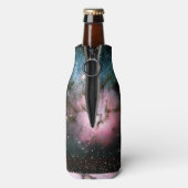 Nebula stars galaxy Hipster geek coole Weltraumwis Flaschenkühler (Flasche Rückseite)