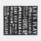 Nebula Stars Gamer-Videospiel Personalisierte Kind Fleecedecke (Vorderseite (Horizontal))