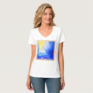 Nebula Sterne Blau, Gelb und Milchweiß. Jetzt kauf T-Shirt