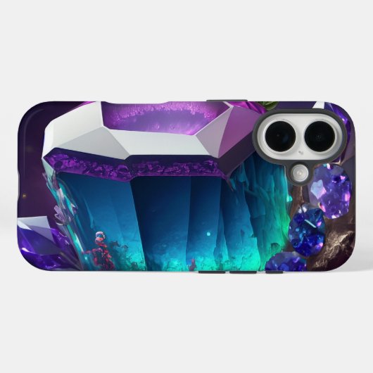 Nebula träumt Abstrakte Unterwasser-Juwelen Krista Case-Mate iPhone Hülle (Rückseite (Horizontal))