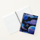Nebula und Planeten Weltraum Notizblock (Innenseite)