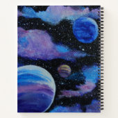 Nebula und Planeten Weltraum Notizblock (Rückseite)