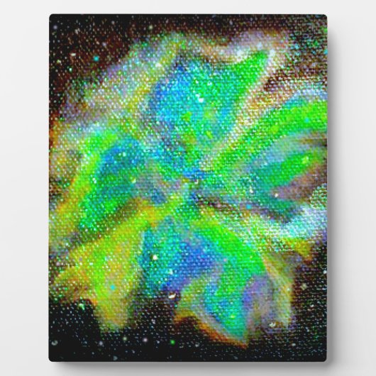 Nebula und Stardust kosmische Raumszene Fotoplatte (Vorderseite)