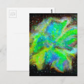 Nebula und Stardust kosmische Raumszene Postkarte (Vorne/Hinten)