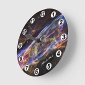 Nebula Veil, Astronomie-Uhr, Hubble / Galaxie Runde Wanduhr (Winkel)