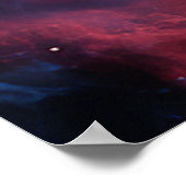 Nebula Waves Colorful Art Poster (Ecke)