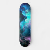 Nebula Wolken Skateboard (Vorderseite)