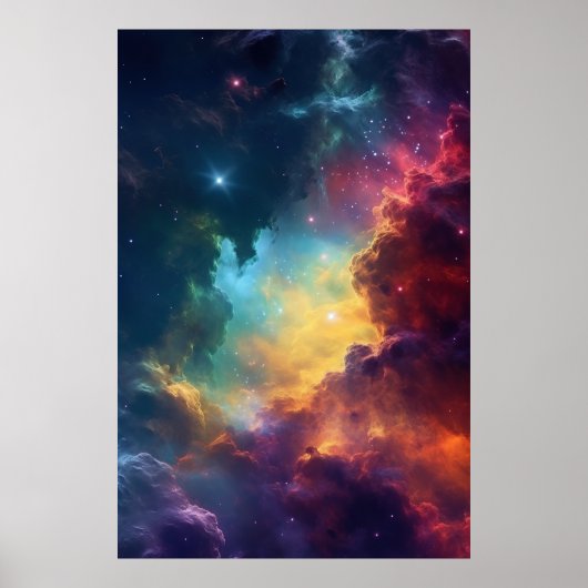 Nebulae Overture: Planetäre Tapestry Poster (Vorne)
