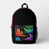 Nebulae-Rucksack Bedruckter Rucksack (Vorderseite)