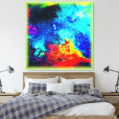 Nebulae's Regenbogen der Farben. Jetzt kaufen Leinwanddruck (Insitu (Schlafzimmer))