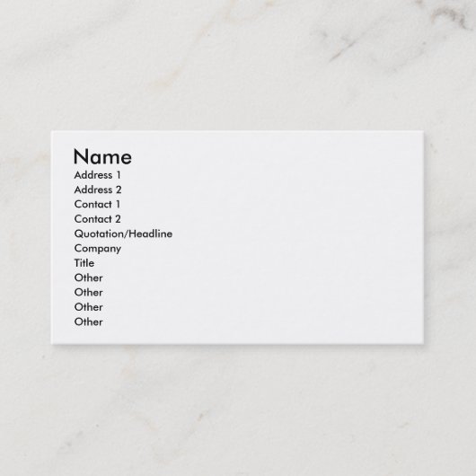 NebulaNine Business Cards Visitenkarte (Vorderseite)