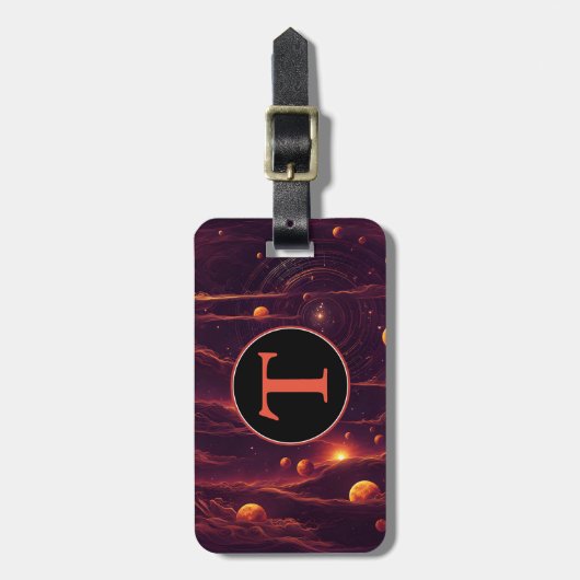 Nebular Veil Gepäckanhänger (Vorderseite vertikal)