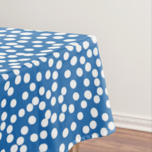Nebulas Blau mit Schnee-Dots-Tablette Tischdecke