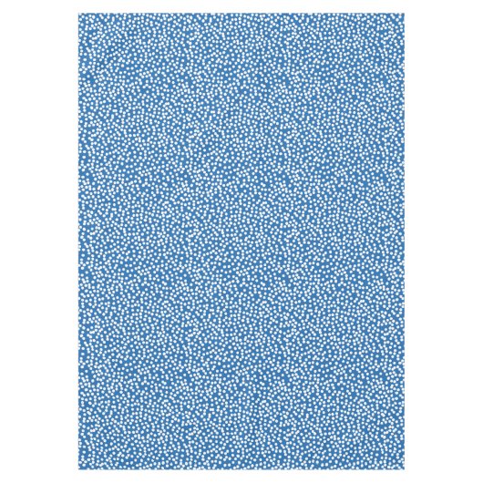 Nebulas Blau mit weißen Schneepunkten Tischdecke (Vorderseite)