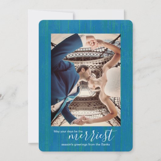 Nebulas Blauer Streifen, Weihnachtskarte Feiertagskarte (Vorderseite)