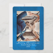 Nebulas Blue Elegante Weihnachtskarte Einladung (Vorderseite)