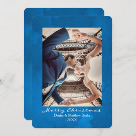 Nebulas Blue Elegante Weihnachtskarte Einladung