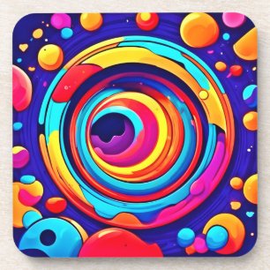 Nebulas farbenfrohe kosmische Vortex Art Getränkeuntersetzer