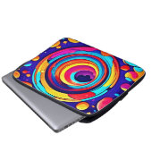 Nebulas farbenfrohe kosmische Vortex Art Laptopschutzhülle (Vorne Knopf)