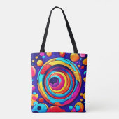 Nebulas farbenfrohe kosmische Vortex Art Tasche (Rückseite)