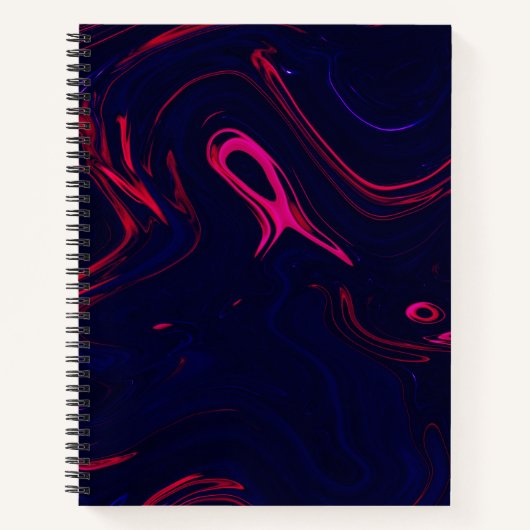 Nebulas Himmelsballett Eine Wasserfarbe. Spiral Notizblock (Vorderseite)