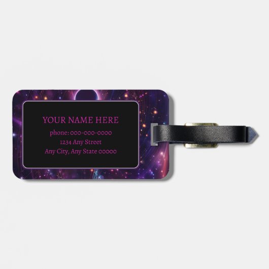 Nebuloria Lullaby Gepäckanhänger (Rückseite horizontal)