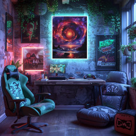 Nebulosa de Amanecer Cósmico Poster