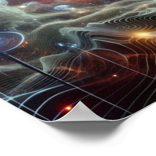 Nebulous Space Signals Sci-fi Space Poster (Ecke)