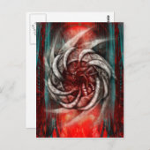 NECCROFUTURIST Abattoir Kunst Postkarte (Vorne/Hinten)