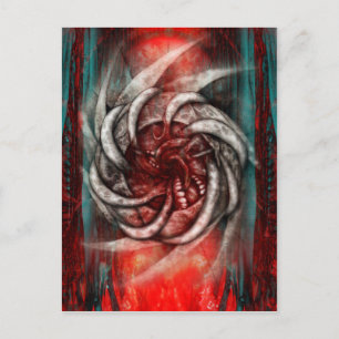 NECCROFUTURIST Abattoir Kunst Postkarte