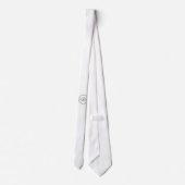 Neck-Bindung für kundenspezifisches Business-Logo Krawatte (Rückseite)