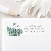 Neck des neuen Adressetiketts aus Holz (Insitu)