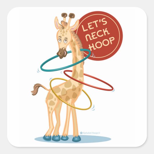 Neck Hooping Giraffe: Stickers (Vorderseite)