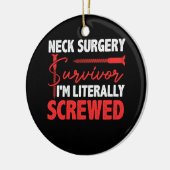 Neck Operation Überleben Implantat Survivor Ich bi Keramik Ornament (Links)
