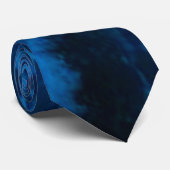 Neck Tie - Blue Ocean Wave Krawatte (Gerollt)