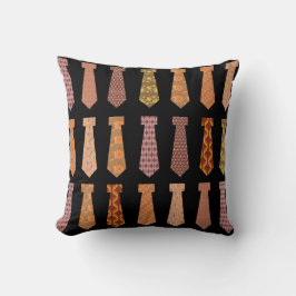 Neck Tie Brown Epic Muster Design Kissen