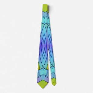 Neck Tie, ein mehrfarbiges Stoffmuster-Design Krawatte